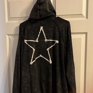 Lovesick Charcoal Zip-Up Hoodie